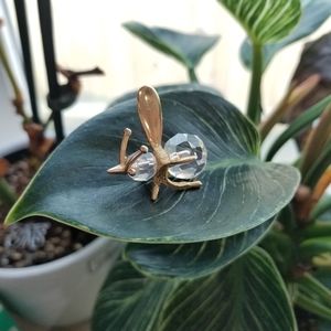 Vintage Swarovski Trimlite Giftware Crystal Bumble Bee